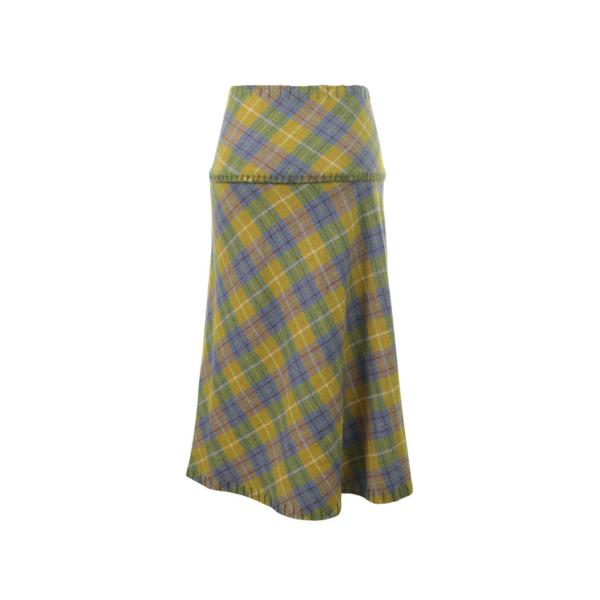 JOHNGALLIANO 2000 A/W Wool Midi Skirt Multi Size 36