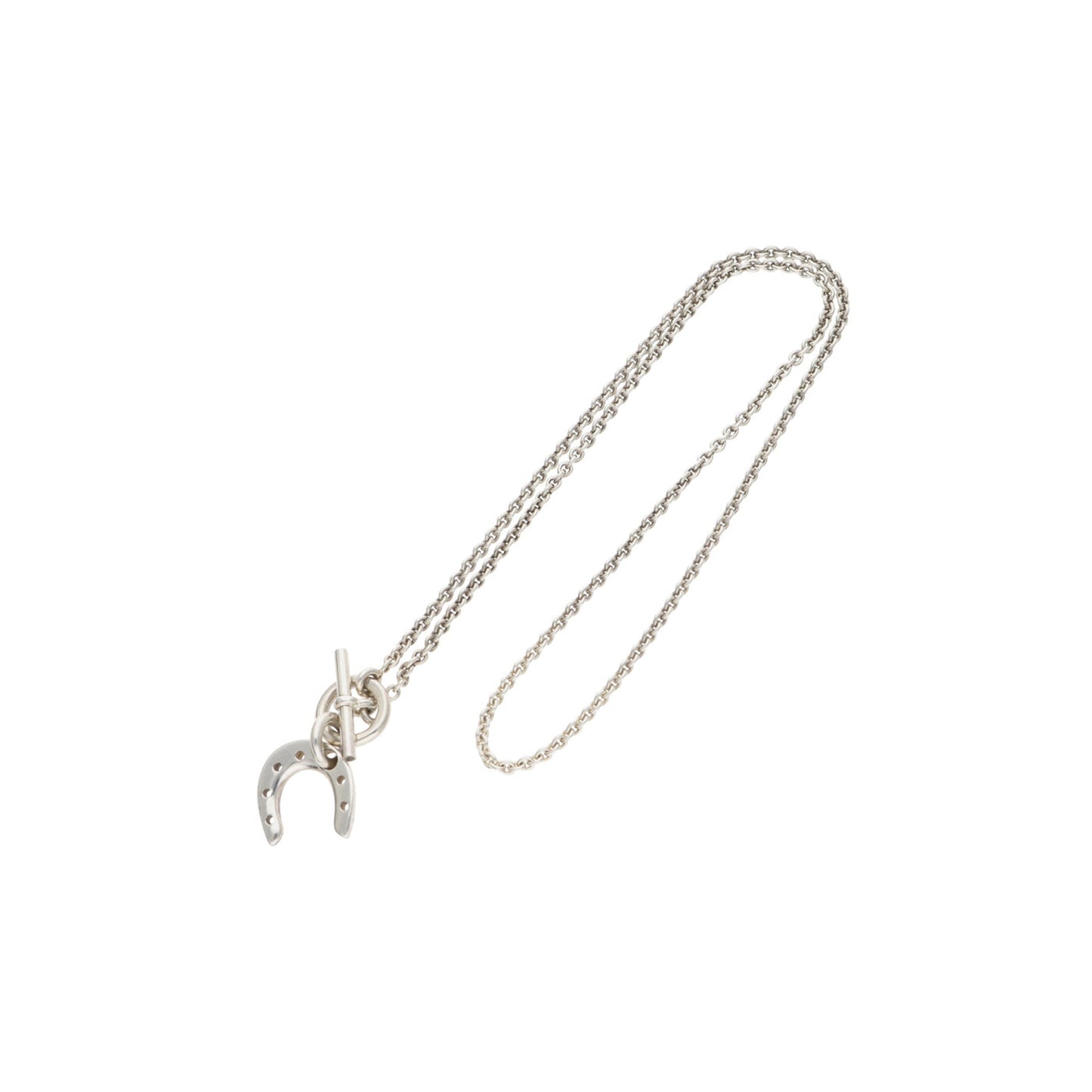 Hermes HERMÈS 2010s Silver Gold Necklace Size 38MM
