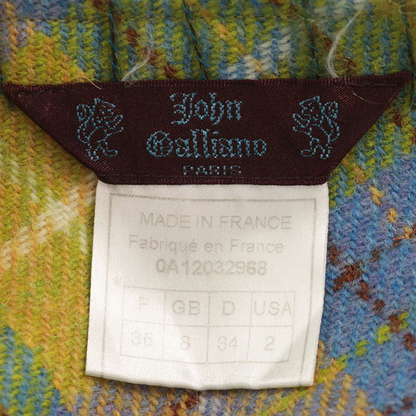 JOHNGALLIANO 2000 A/W Wool Midi Skirt Multi Size 36