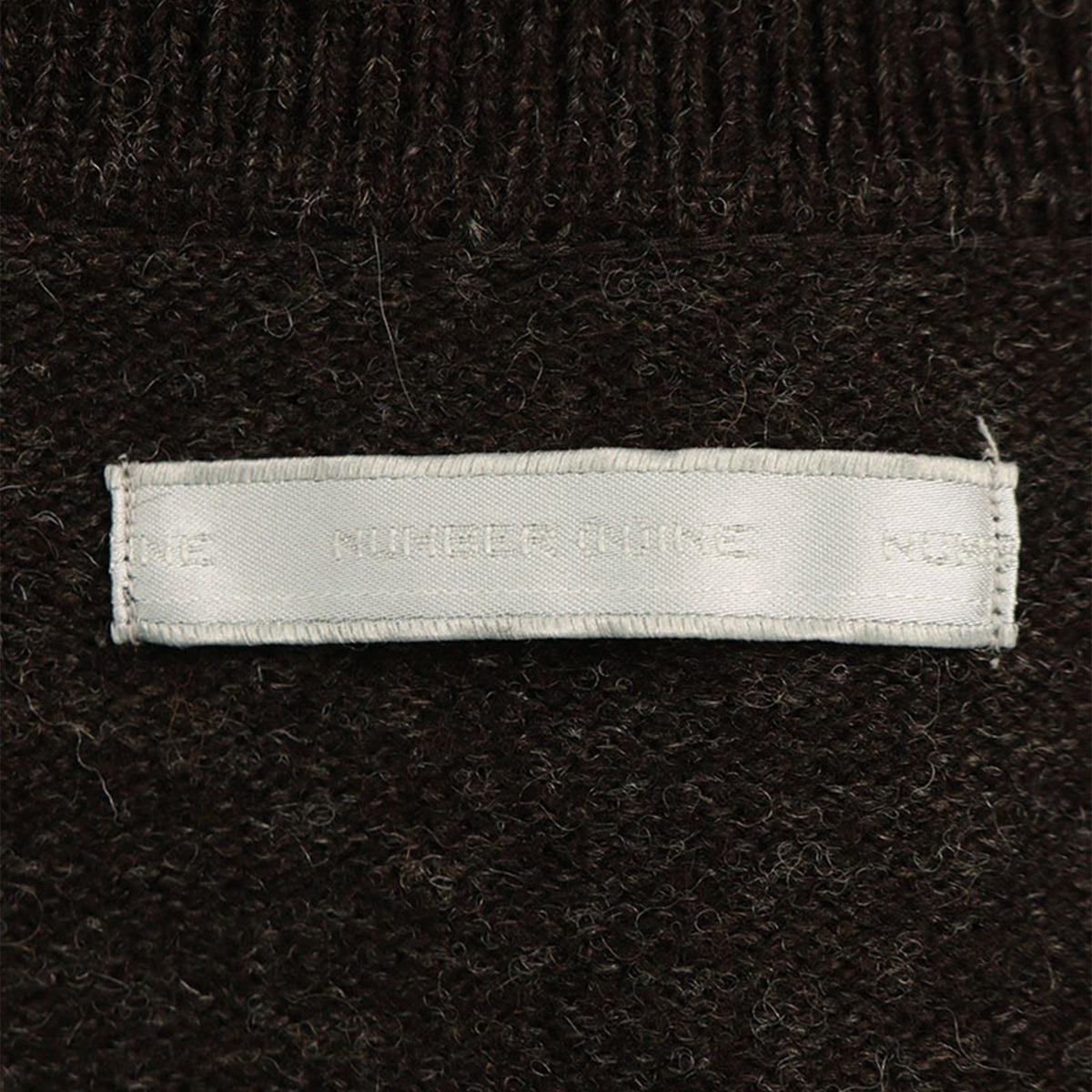 NUMBER (N)INE 2002AW Gray Brown Wool Knit Sweater Size 2