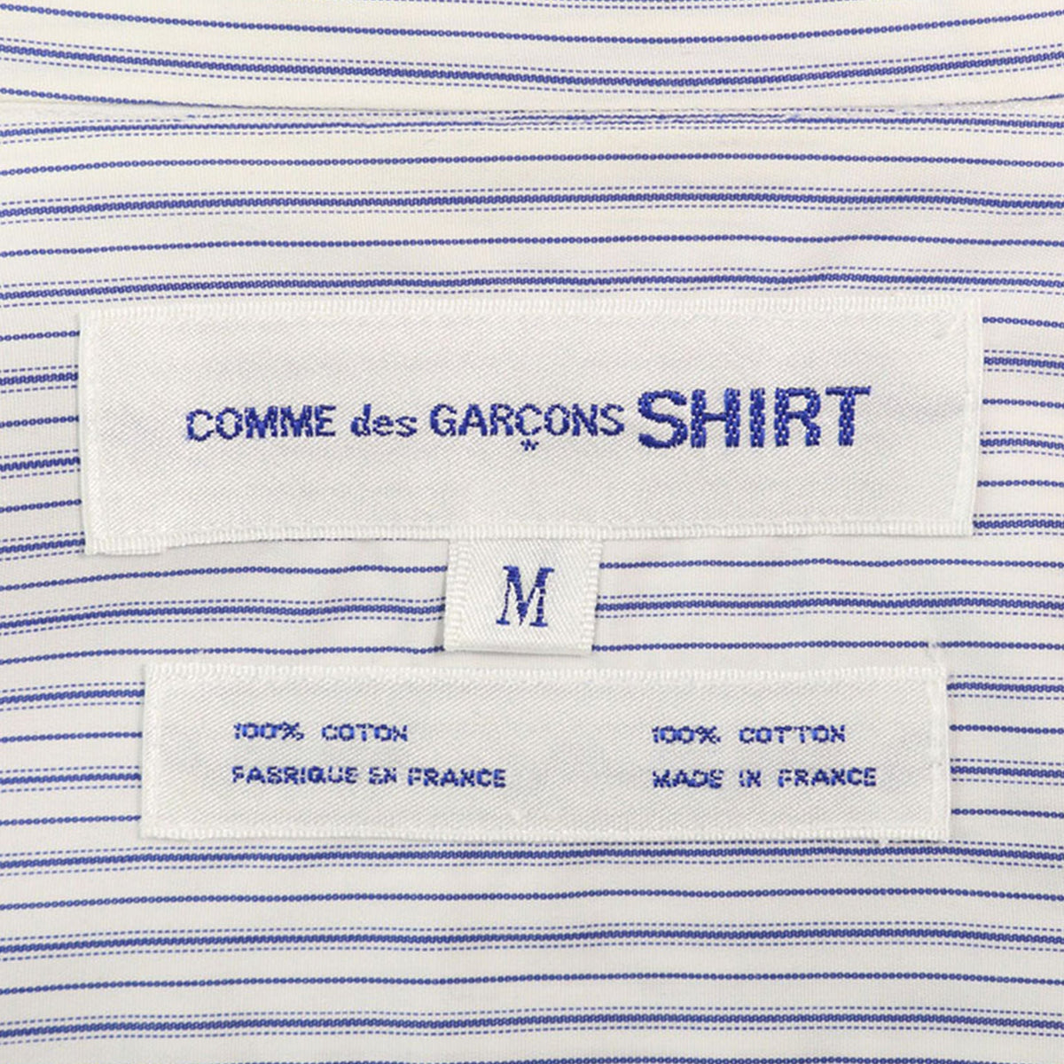 COMME des GARCONS SHIRT Cotton Long Shirt Multi Size M