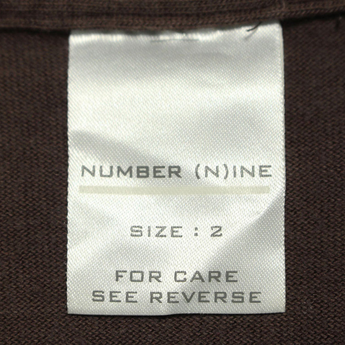 NUMBER (N)INE FW02 Brown Jacket Size 2