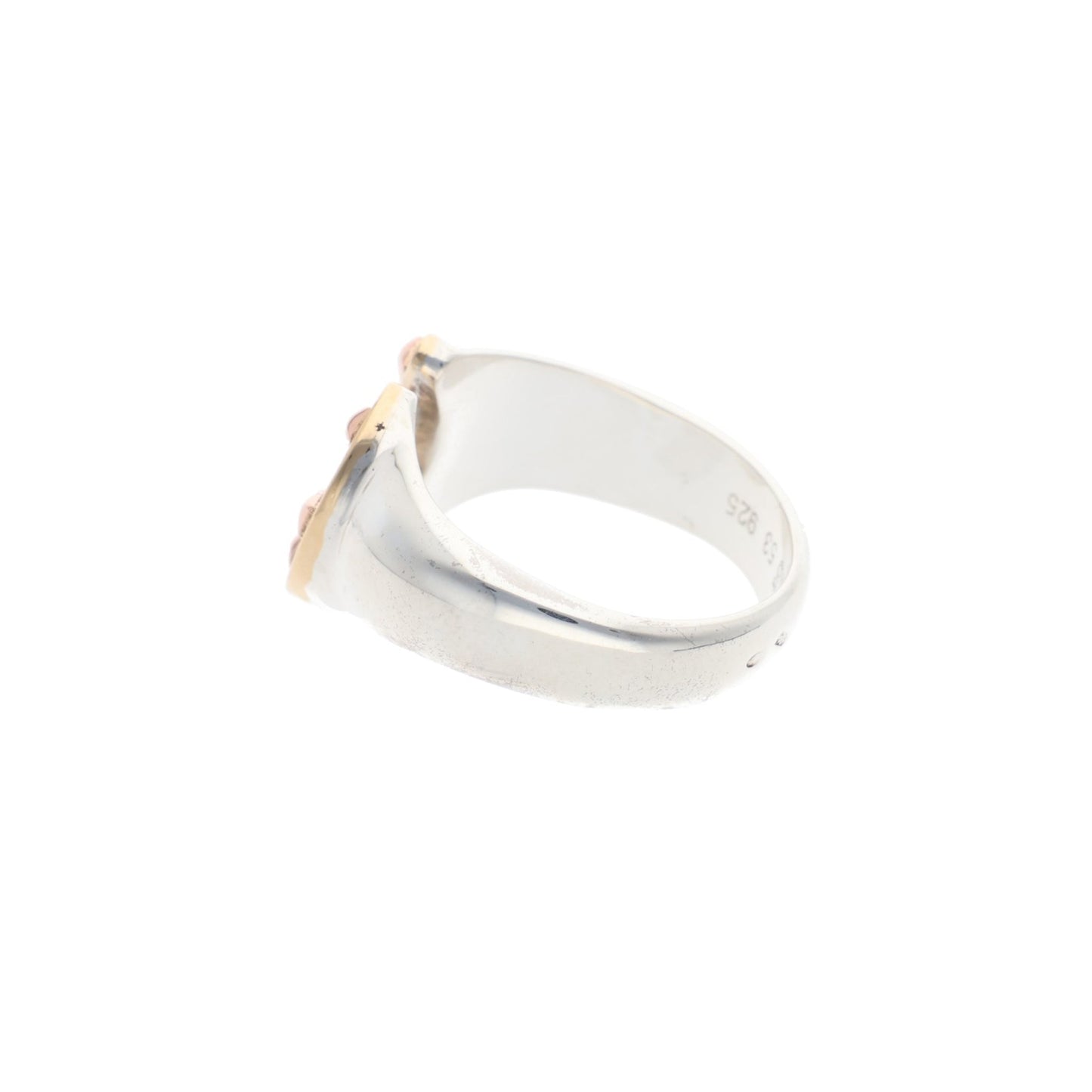 Hermes HERMÈS Silver Gold 925 Ring