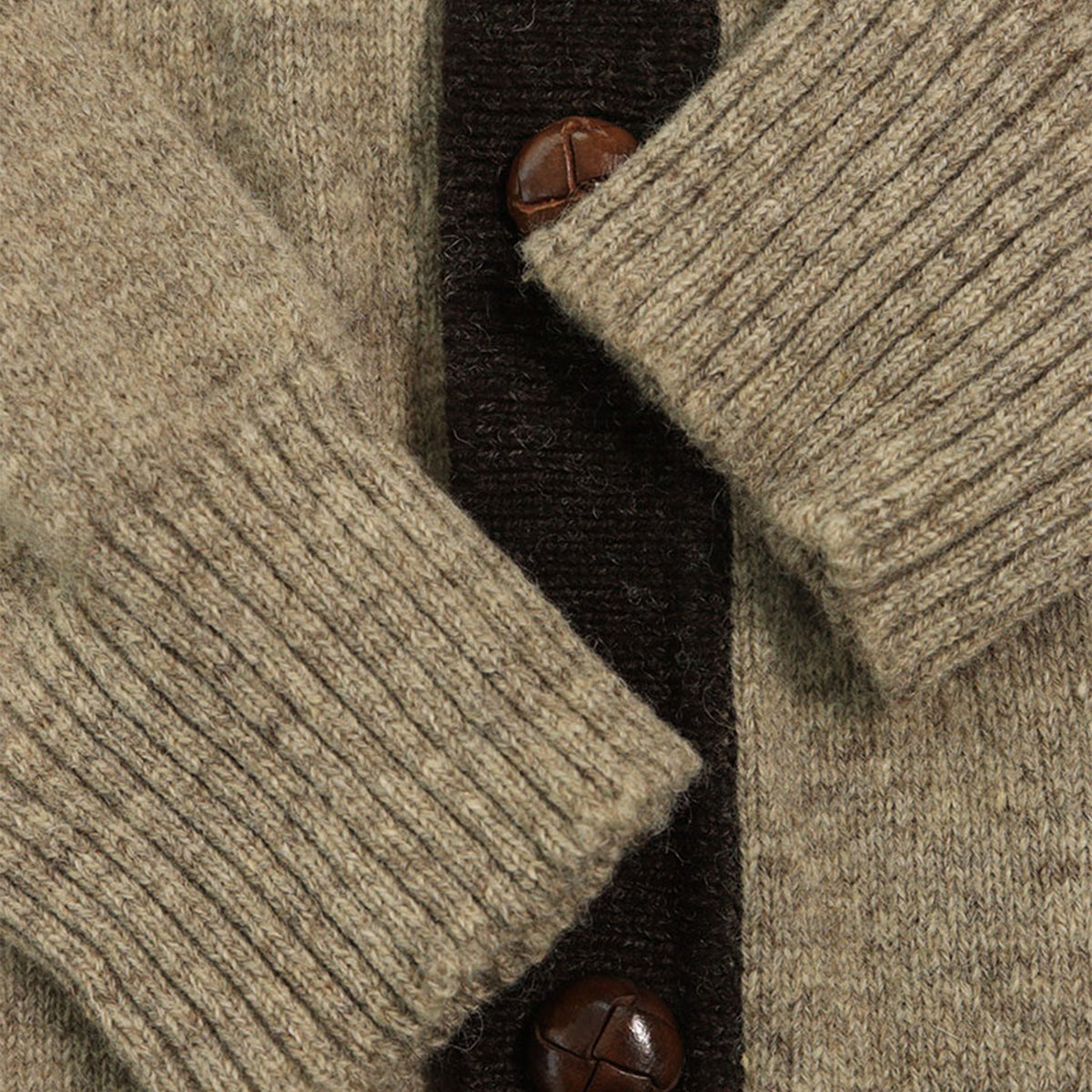 NUMBER (N)INE 2002AW Gray Brown Wool Knit Sweater Size 2