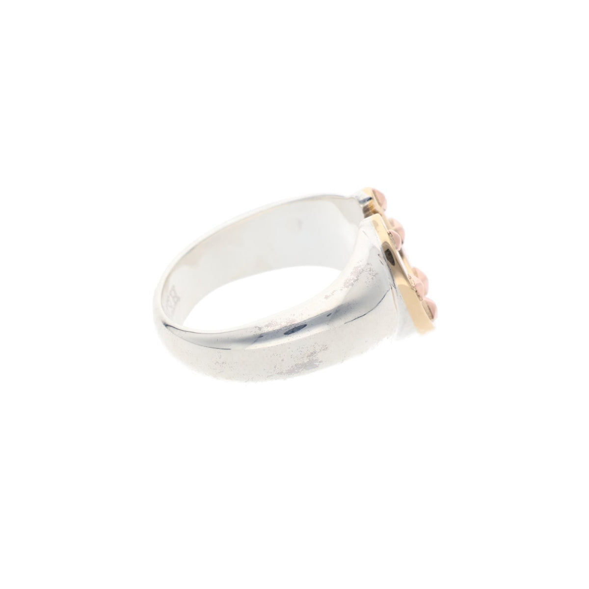 Hermes HERMÈS Silver Gold 925 Ring