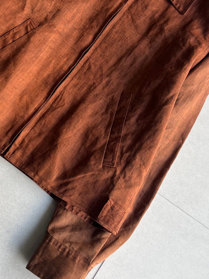 DKNY Brown Linen Jacket Size S