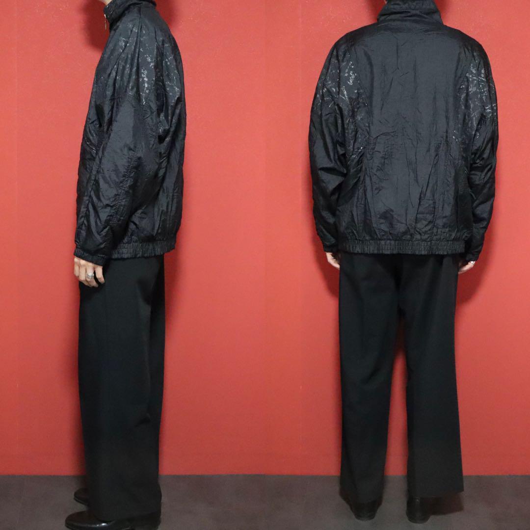 Pierre Cardin Oversized Tonal Pattern Nylon Jacket Size L