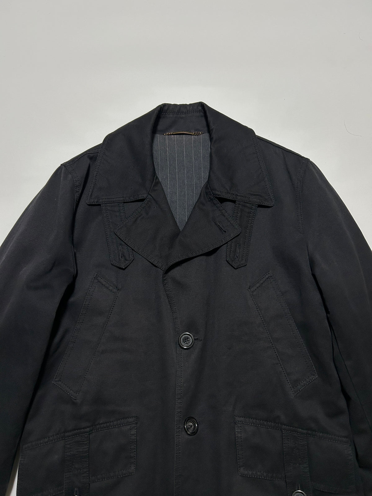DOLCE&GABBANA 2000s Heavy Cotton Jacket Black Size 44