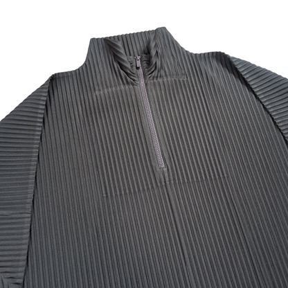 HOMME PLISSE ISSEY MIYAKE 25AW Half Zip Pleats Top Size 2