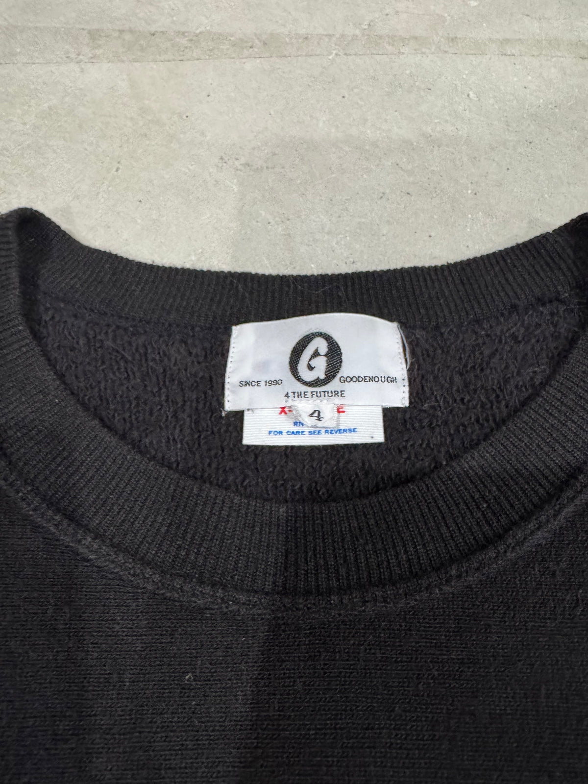 Champion Reverse Weave x Goodenough 4 Logo Black Size 4