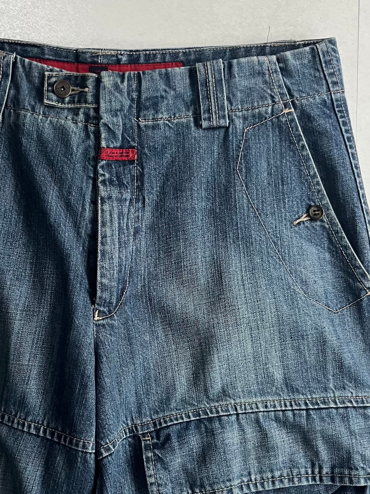Marithe + Francois Girbaud Blue Jogger Shorts Size 34