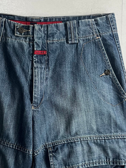 Marithe + Francois Girbaud Blue Jogger Shorts Size 34