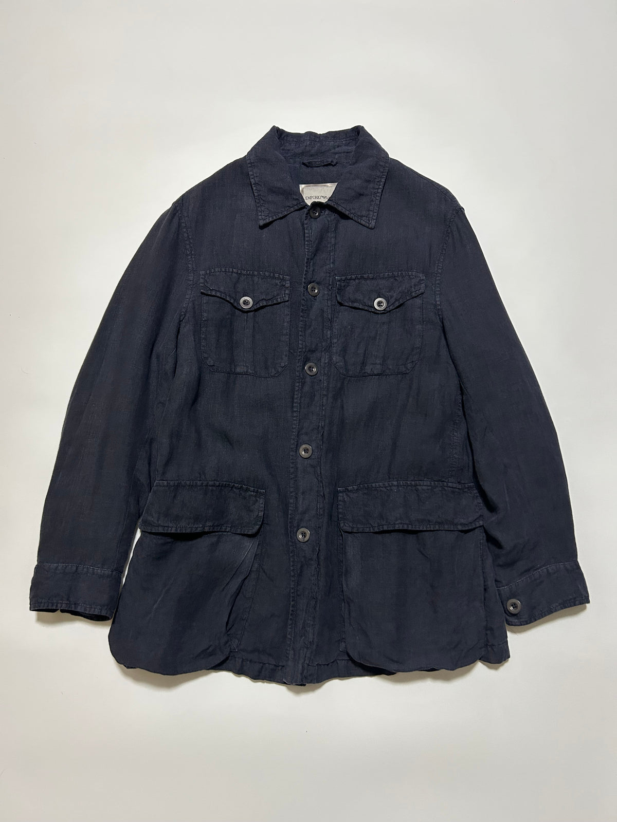EMPORIO ARMANI 2000s Military Jacket Navy Size L