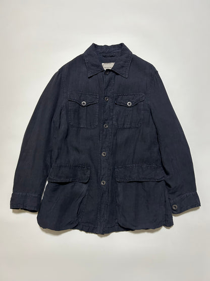 EMPORIO ARMANI 2000s Military Jacket Navy Size L