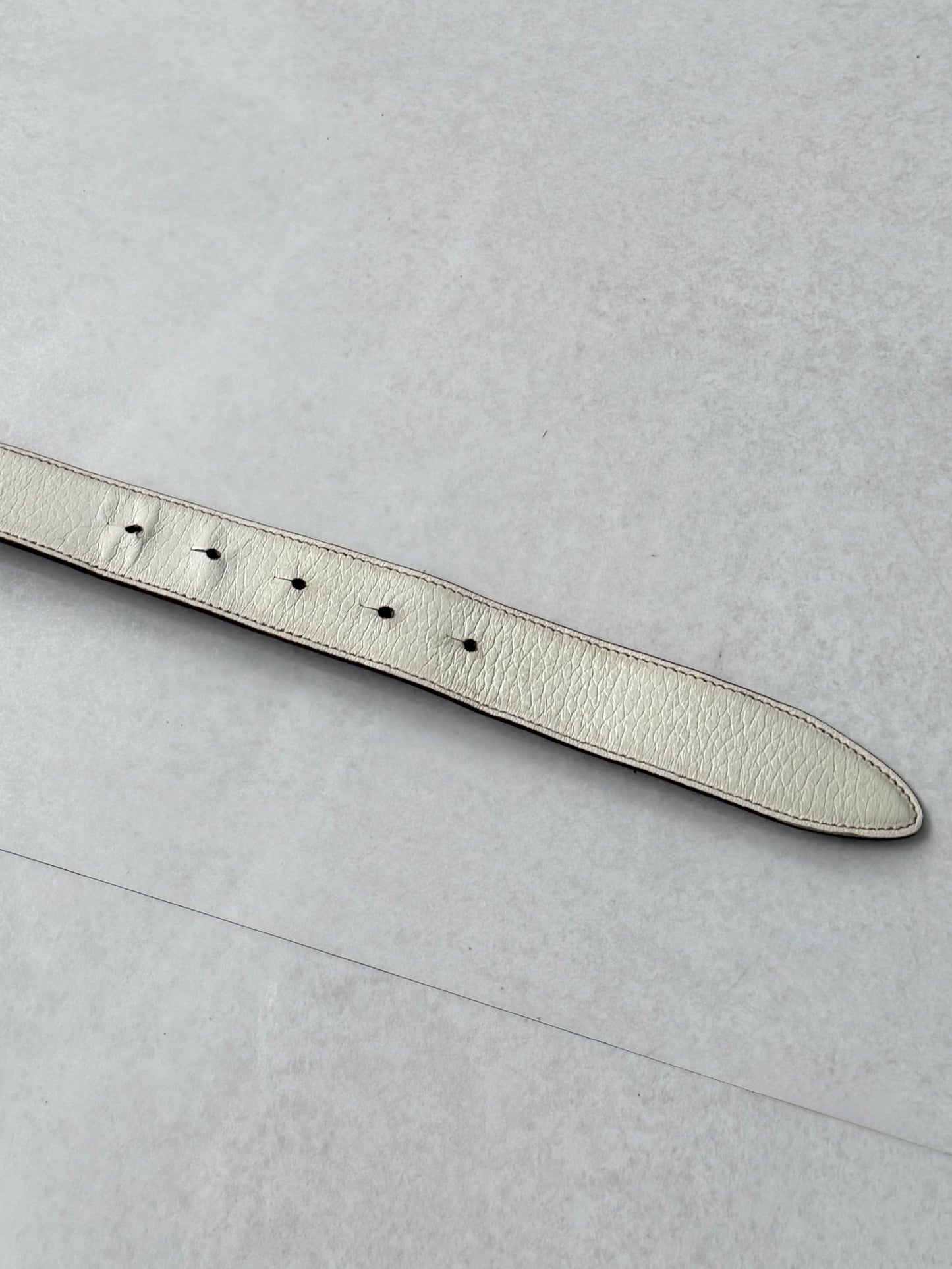 Dolce & Gabbana White Logo Belt