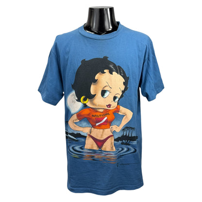 BETTY BOOP 90s NAUTIGIRL Single Stitch Tee Size L