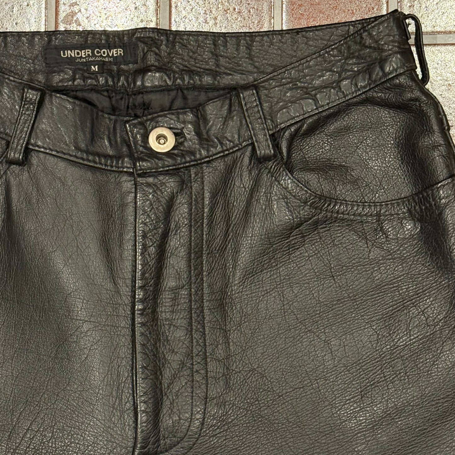 UNDERCOVER leather pants 90s vintage leather pants archive piece Size US 32