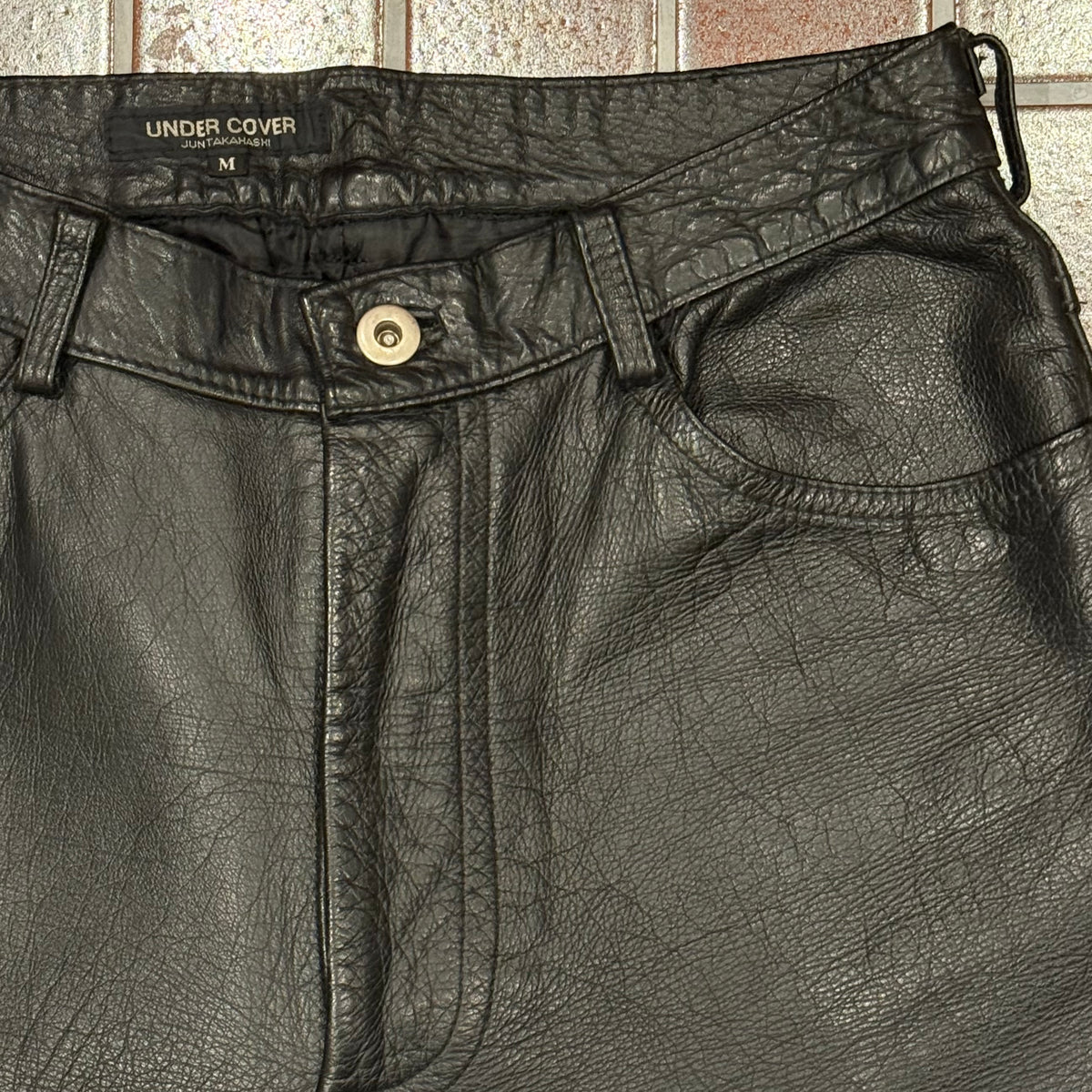 UNDERCOVER leather pants 90s vintage leather pants archive piece Size US 32