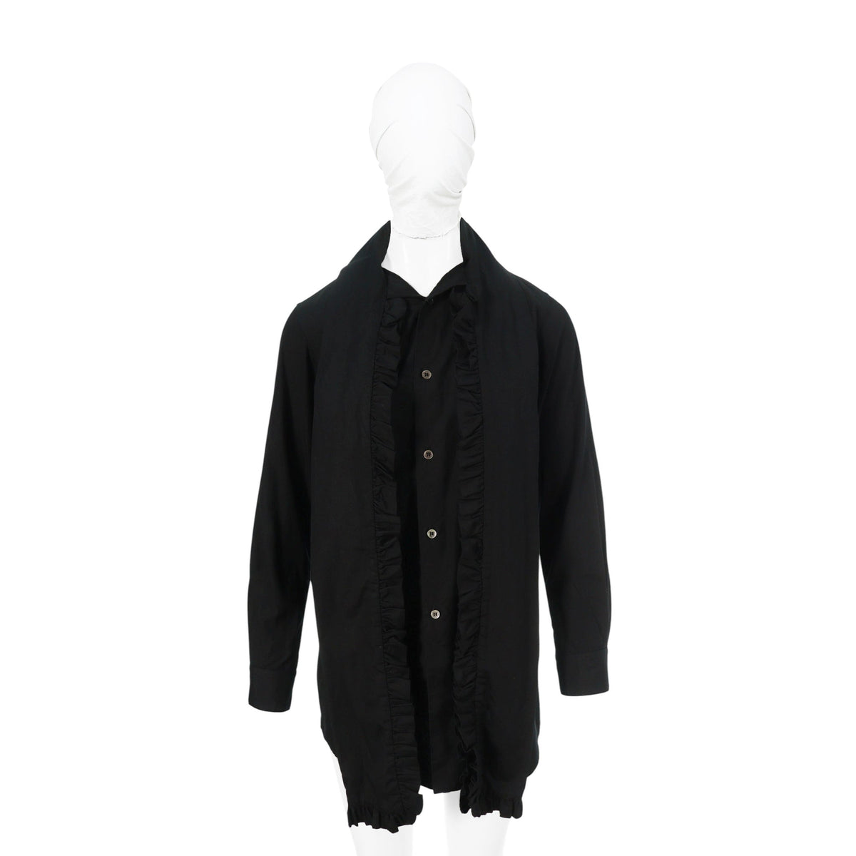 COMME des GARCONS 2017 S/S Black Cotton Shirt Size XS