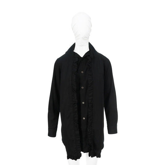 COMME des GARCONS 2017 S/S Black Cotton Shirt Size XS