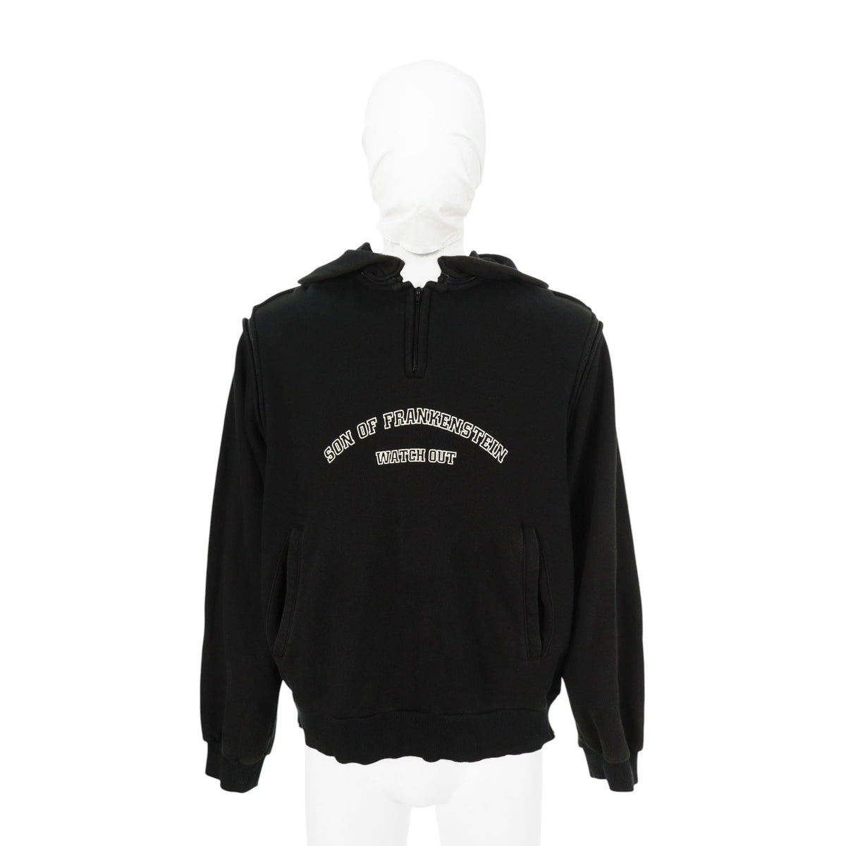 UNDERCOVER 2011 S/S Black White Cotton Hoodie Size M