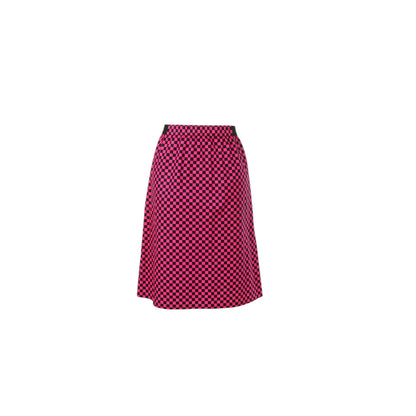UNDERCOVER 2001 S/S Cotton Midi Pink Black Skirt