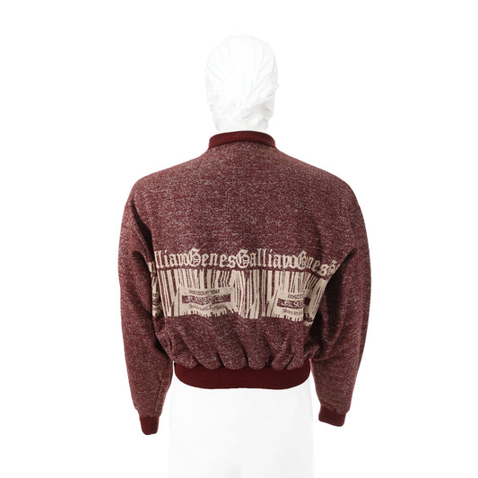 JOHNGALLIANO Bordeaux Tone Blend Hoodie Size XL