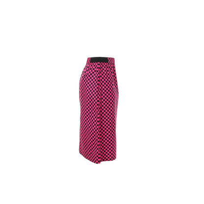 UNDERCOVER 2001 S/S Cotton Midi Pink Black Skirt