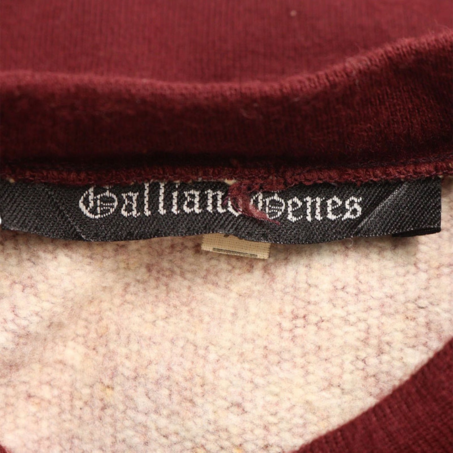JOHNGALLIANO Bordeaux Tone Blend Hoodie Size XL