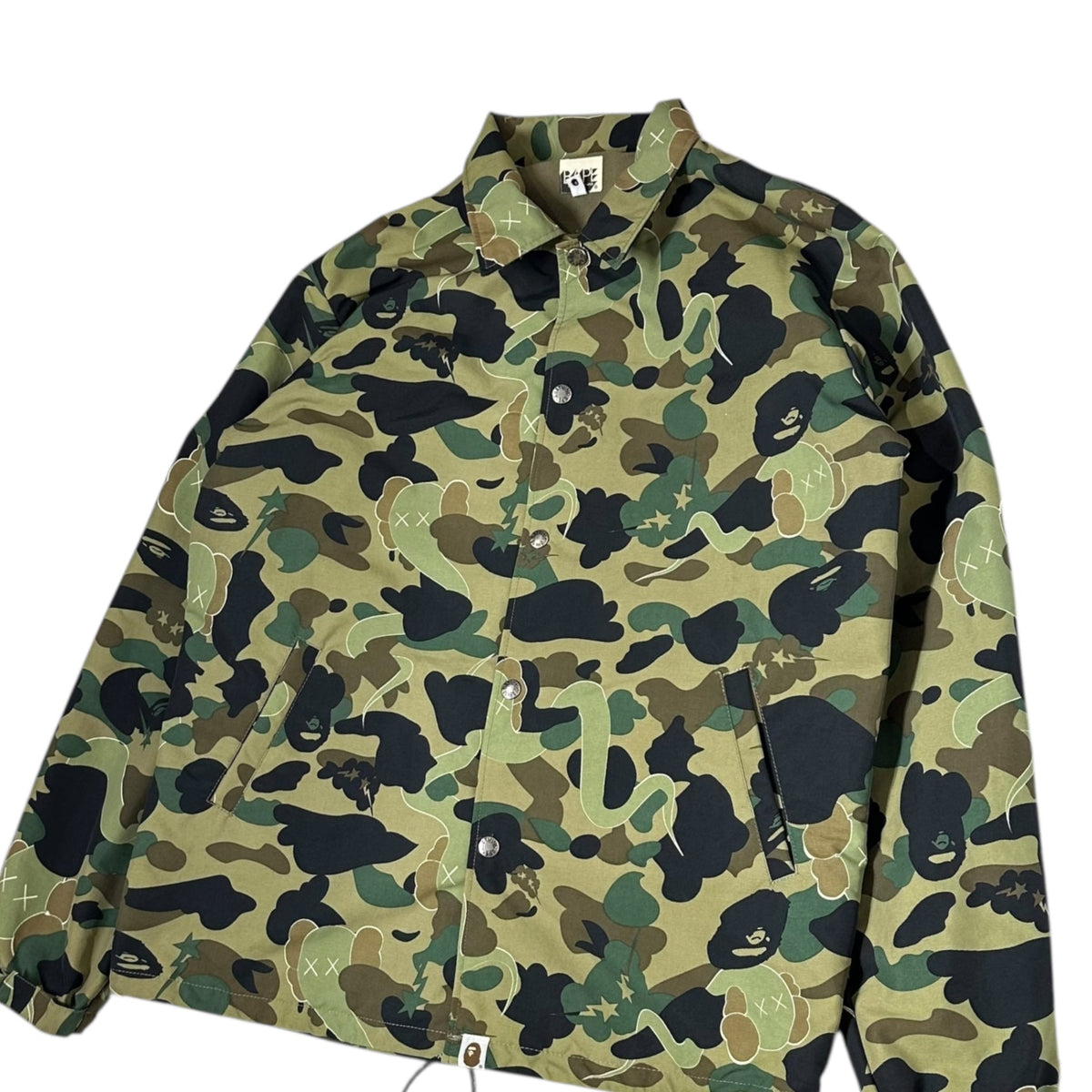 BAPE BY A BATHING APE KAWS 1st Camo Jacket Green Size M