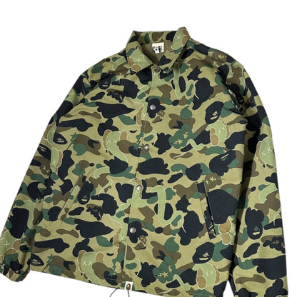 BAPE BY A BATHING APE KAWS 1st Camo Jacket Green Size M