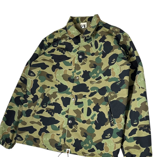 BAPE BY A BATHING APE KAWS 1st Camo Jacket Green Size M