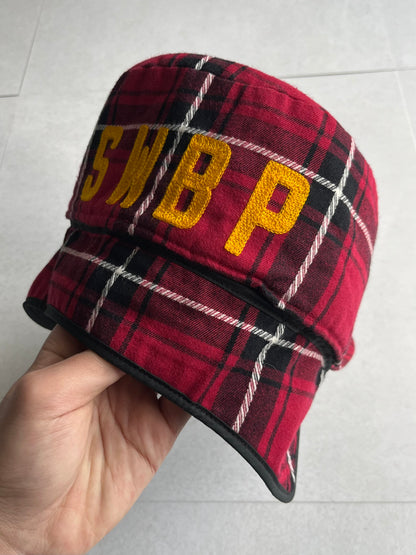 Vintage SWG BLACKPLATINUM Red Check Cap Size L