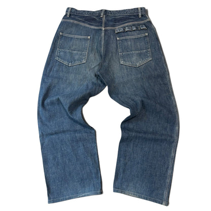 MASTERPIECE Ruff'n'TUFF Workwear Denim Jeans Size LARGE