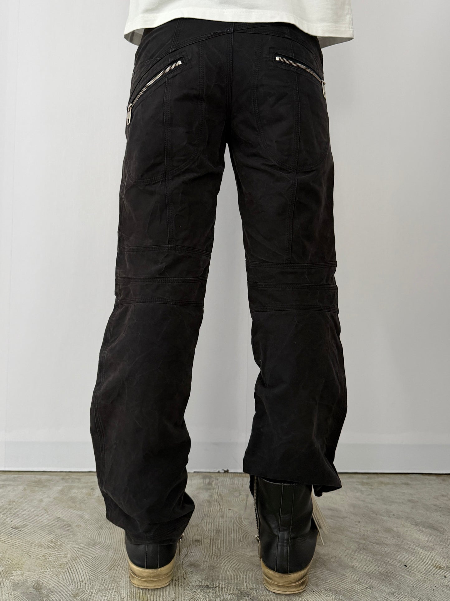 Griffin Black Zip Gimmick Pants Size 28