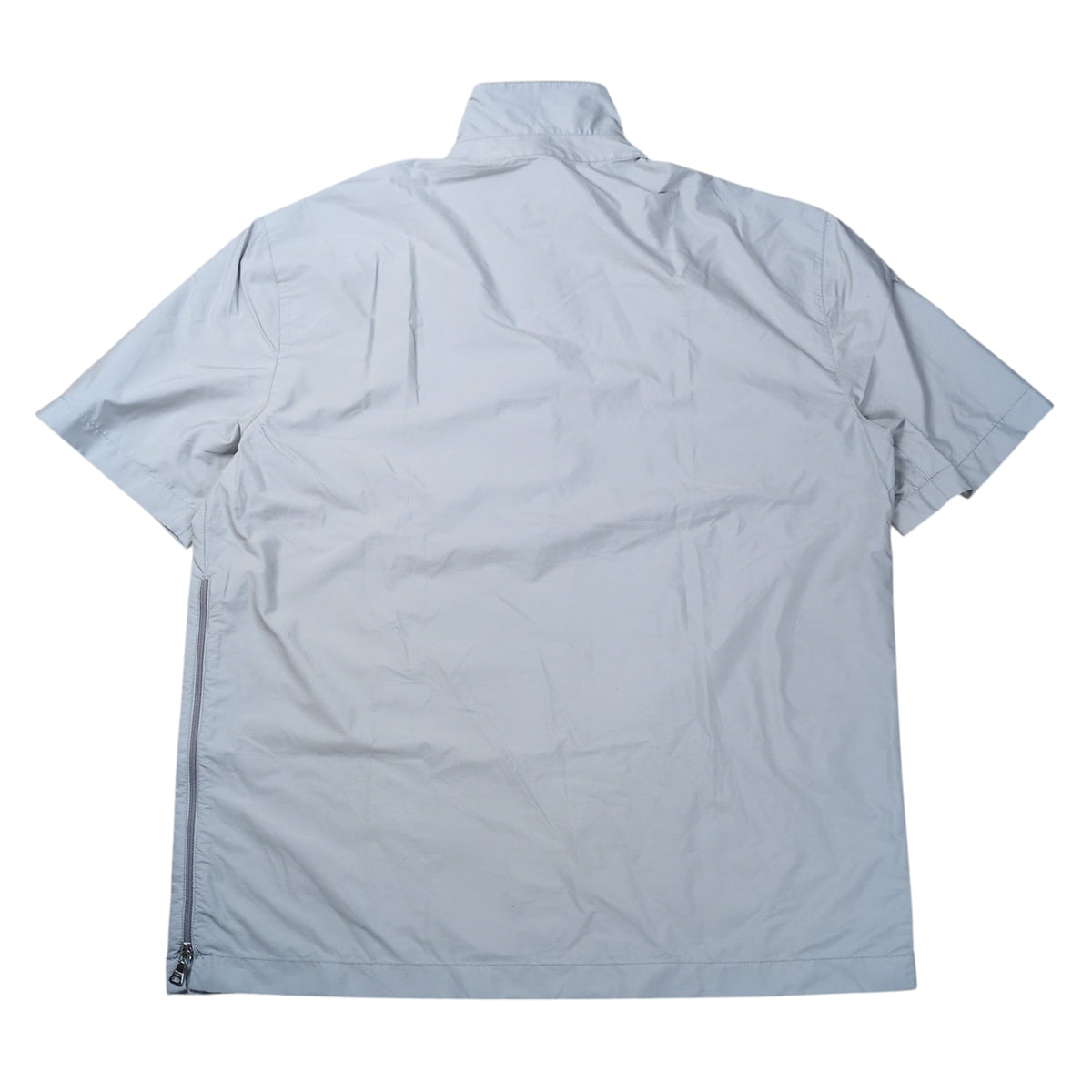 PRADA SPORT 1990s Half Zip High Neck Nylon Shirt Gray Size S
