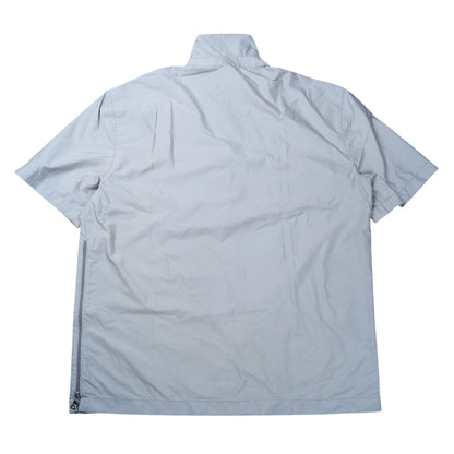 PRADA SPORT 1990s Half Zip High Neck Nylon Shirt Gray Size S