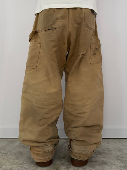 Carhartt Beige Damaged Work Pants