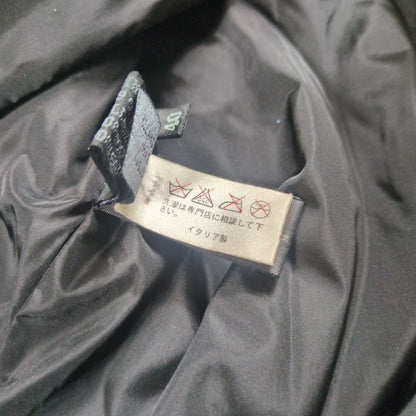 Prada Leather Belted Nylon Padded Coat Size 40