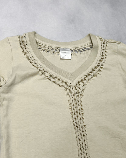 Number (N)ine Braided V-Neck T-Shirt F/W2002 Size 1
