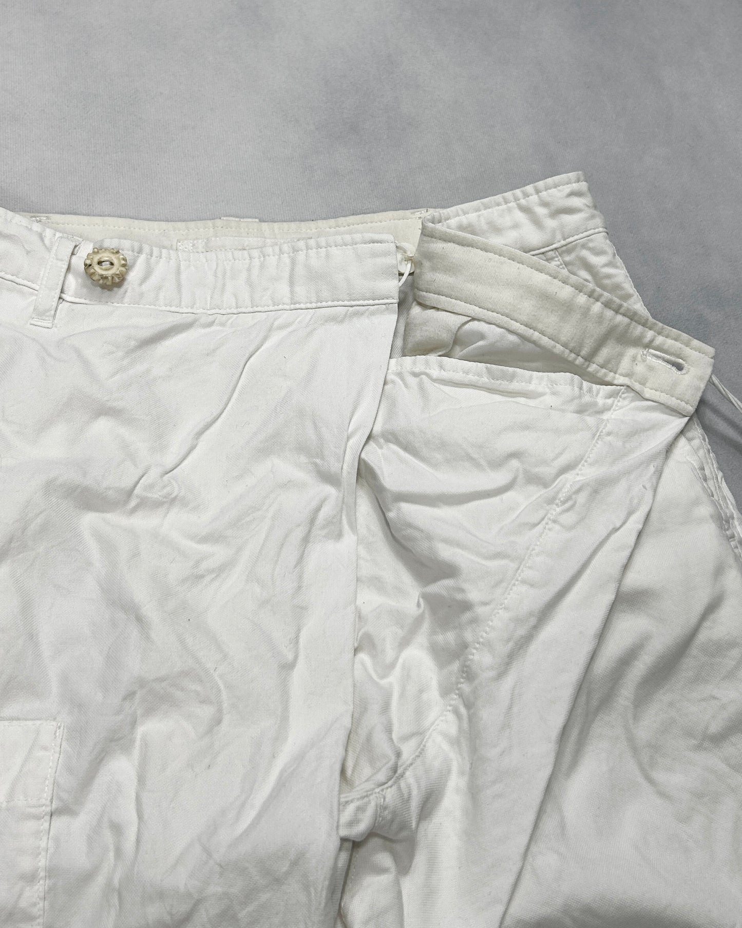 MIHARA YASUHIRO Asymmetrical Flap Shorts (2000s) Size S