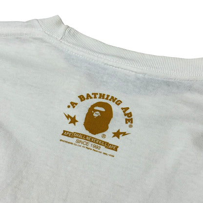 Japanese Brand A BATHING APE 00s White T-Shirt Size M