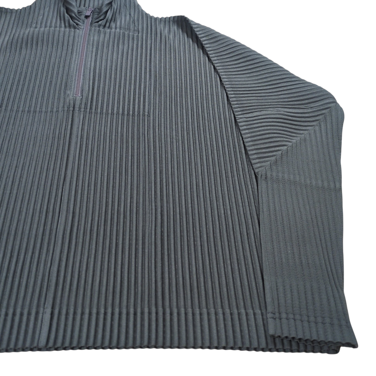 HOMME PLISSE ISSEY MIYAKE 25AW Half Zip Pleats Top Size 2