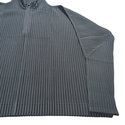HOMME PLISSE ISSEY MIYAKE 25AW Half Zip Pleats Top Size 2
