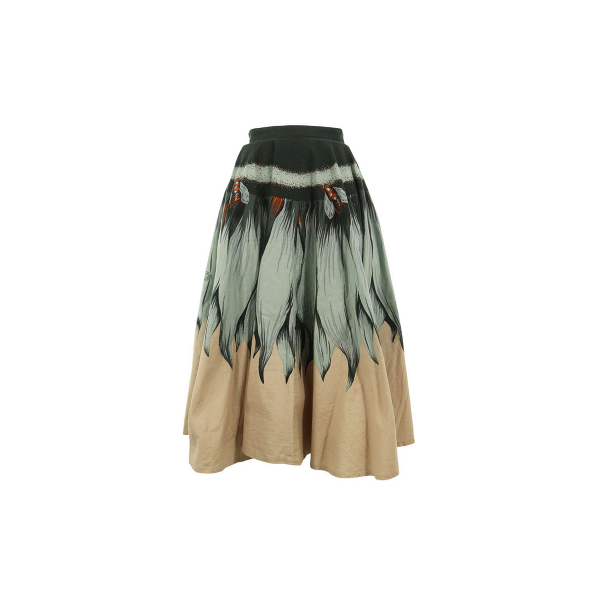 BIGI Beige Blue Black Skirt