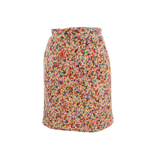 COMME des GARCONS 1992 S/S Wool Midi Skirt Multi Size S