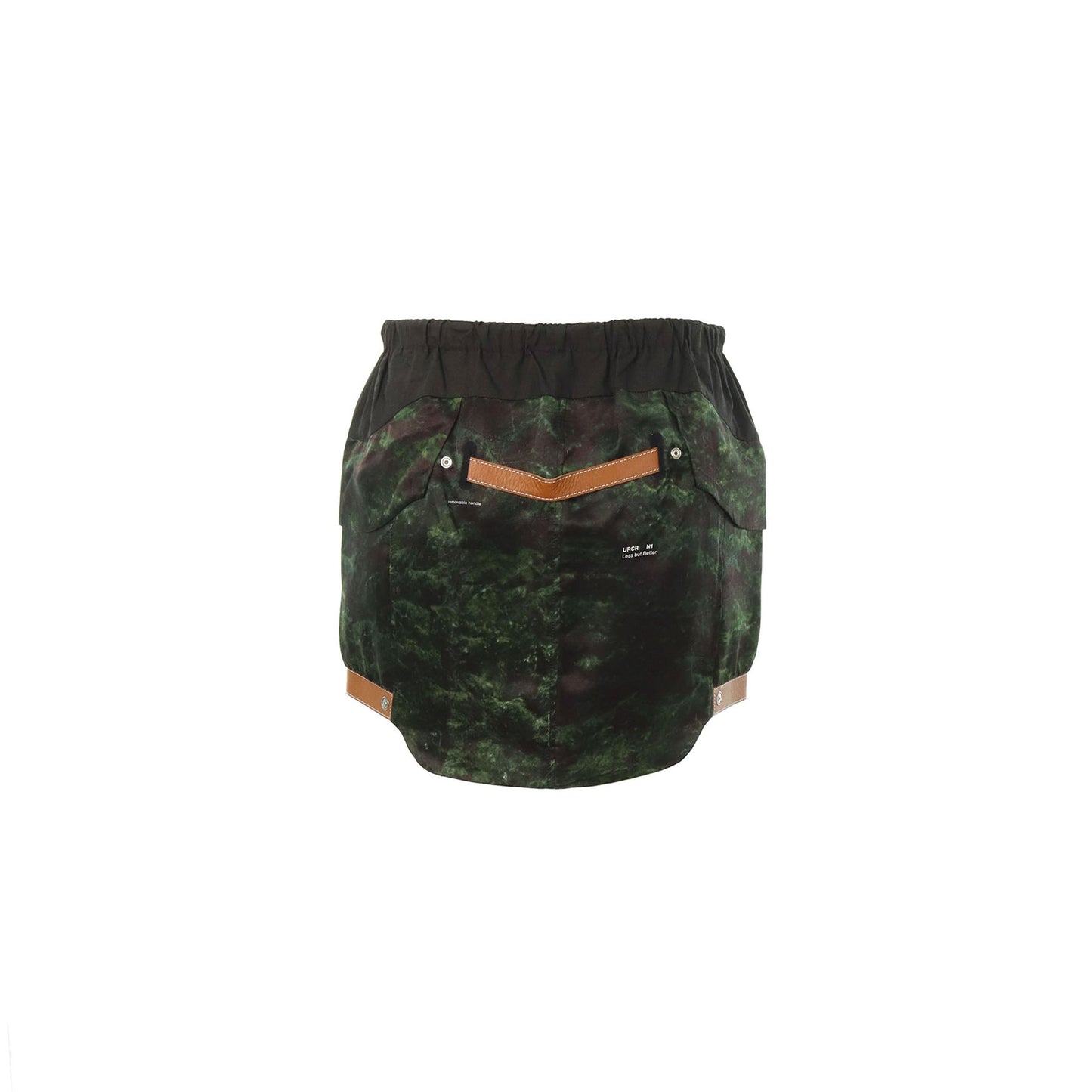 UNDERCOVER 2010 S/S Green Black Brown Silk Midi Skirt Size 2