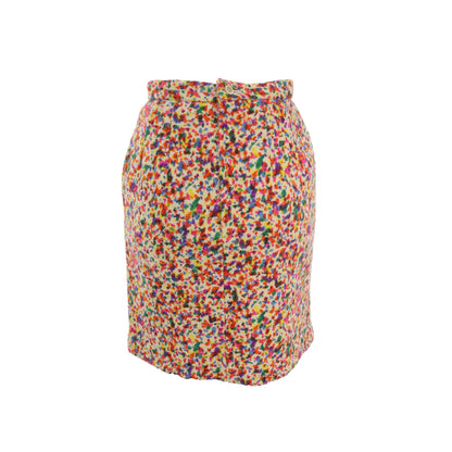 COMME des GARCONS 1992 S/S Wool Midi Skirt Multi Size S