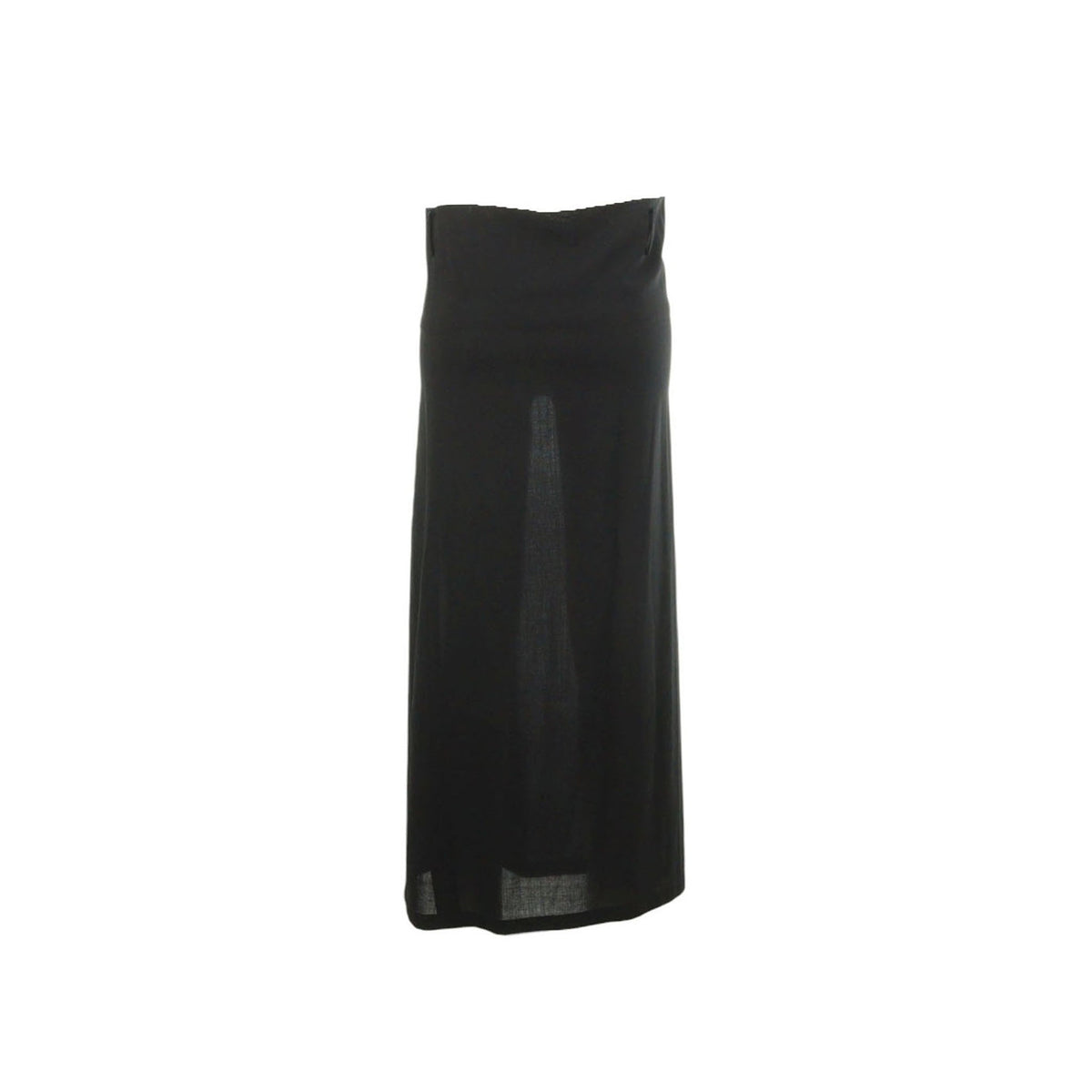 Yohji Yamamoto 1995 S/S Wool Midi Skirt Black Size SS
