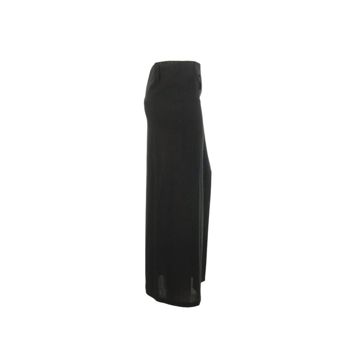 Yohji Yamamoto 1995 S/S Wool Midi Skirt Black Size SS